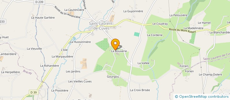 localisation de l'entreprise GAEC COLASSE à SAINT-LAURENT-DE-CUVES