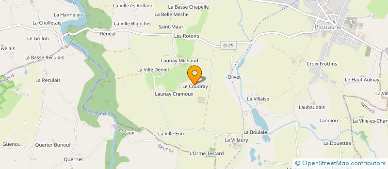 localisation de l'entreprise GAEC COLLET à PLOUASNE