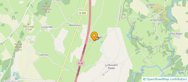 localisation de l'entreprise GAEC COLLIN à SAINT-AMAND-MAGNAZEIX