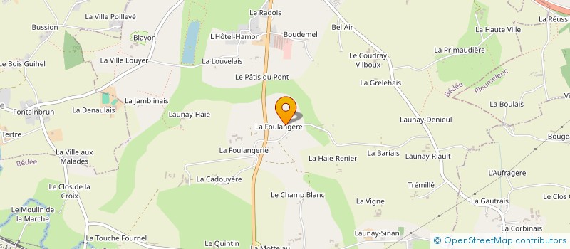 localisation de l'entreprise GAEC COLLIN-BERREE à BEDEE