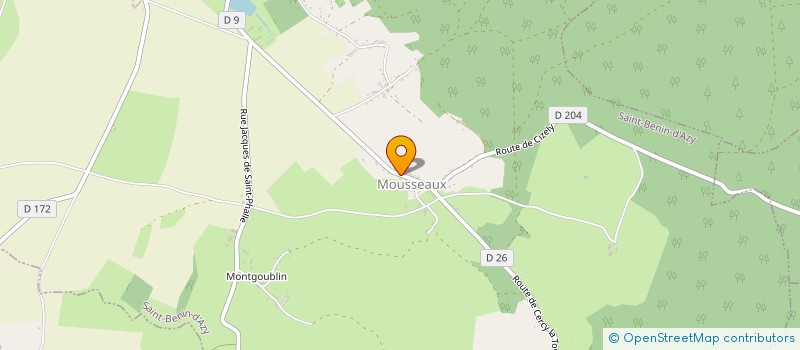 localisation de l'entreprise GAEC COMPOT  SAINT BENIN D'AZY