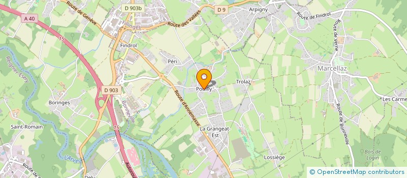 localisation de l'entreprise GAEC COP ARVE à CONTAMINE-SUR-ARVE