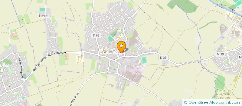localisation de l'entreprise GAEC CORDONNIER à GONDECOURT