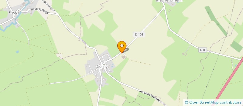 localisation de l'entreprise GAEC CORNICELLE  CORNY-MACHEROMENIL