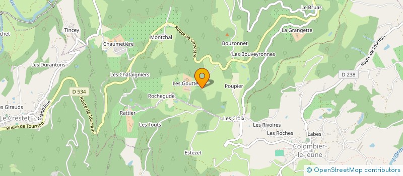 localisation de l'entreprise GAEC CORNU à BOUCIEU-LE-ROI