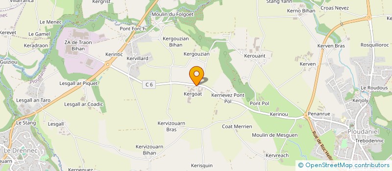 localisation de l'entreprise GAEC CORRE à PLOUDANIEL