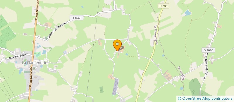 localisation de l'entreprise GAEC CORRIER à LA FLAMENGRIE