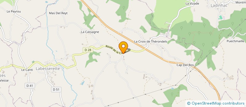 localisation de l'entreprise GAEC COSTE FRANCK ET SONIA à LABESSERETTE
