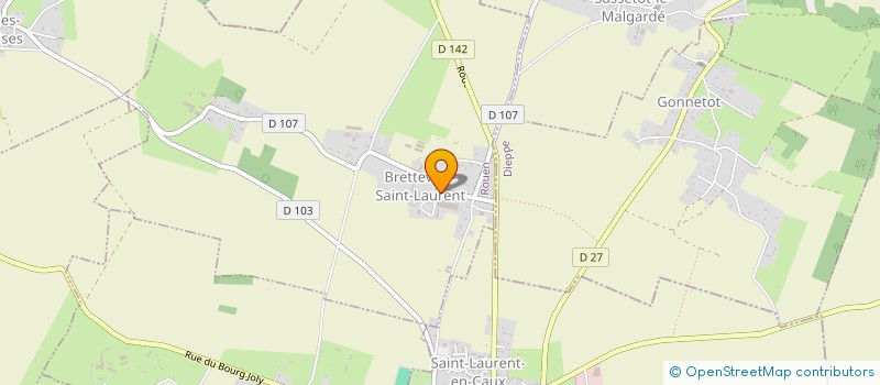 localisation de l'entreprise GAEC COTE  BRETTEVILLE-SAINT-LAURENT