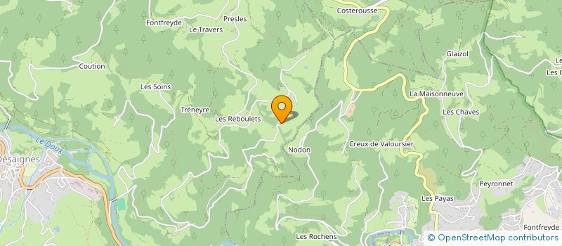 localisation de l'entreprise GAEC COTEAUX DE LA POTE à DESAIGNES
