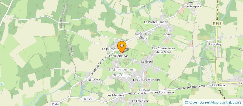 localisation de l'entreprise GAEC COTTIN à GENETE (LA)