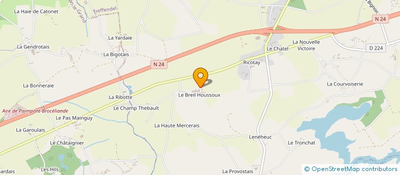 localisation de l'entreprise GAEC COTTO à TREFFENDEL