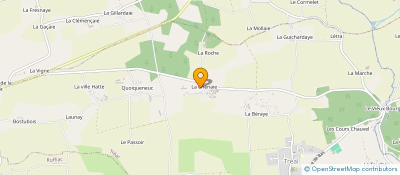 localisation de l'entreprise GAEC COUE à TREAL