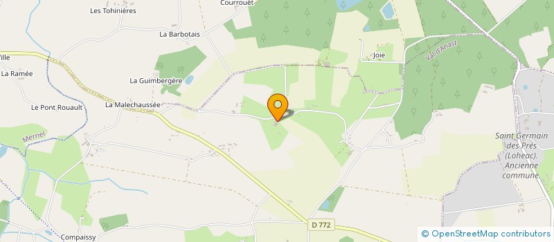 localisation de l'entreprise GAEC COUE MEDARD à VAL D'ANAST
