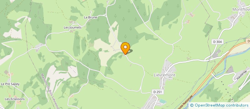localisation de l'entreprise GAEC COURLET DU PLAN MARMIER à MAISONS-DU-BOIS-LIEVREMONT