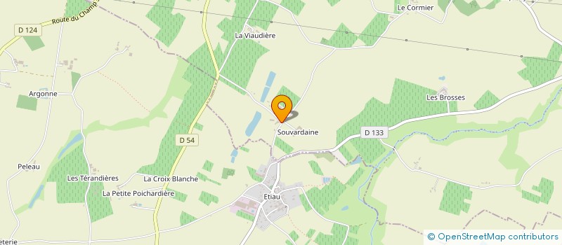 localisation de l'entreprise GAEC COURRILLAUD à BELLEVIGNE-EN-LAYON