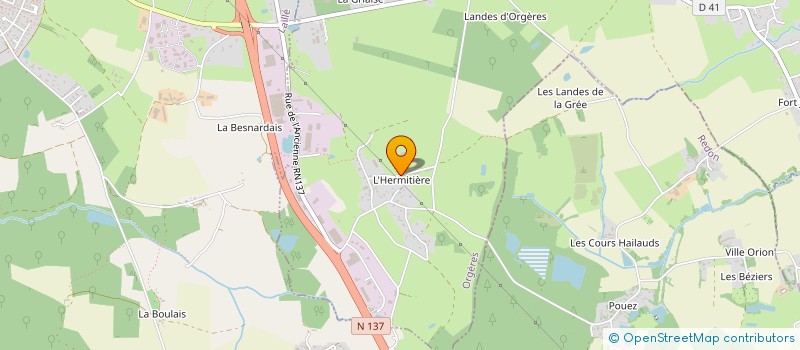 localisation de l'entreprise GAEC COURTEL à ORGERES