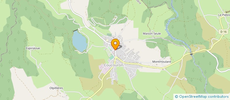 localisation de l'entreprise GAEC COURTIAL à COUCOURON