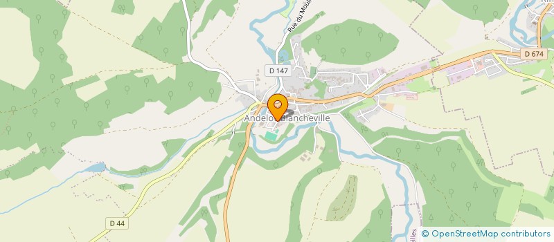 localisation de l'entreprise GAEC COURTIER à ANDELOT-BLANCHEVILLE