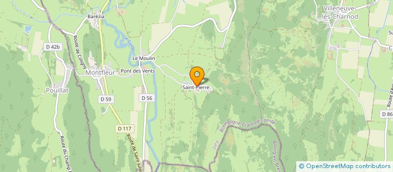 localisation de l'entreprise GAEC COURVOISIER à MONTFLEUR