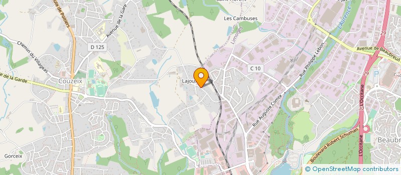 localisation de l'entreprise GAEC COUSSY FRERES à COUZEIX