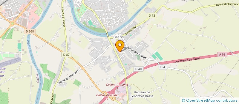 localisation de l'entreprise GAEC CRANSAC  BRENS