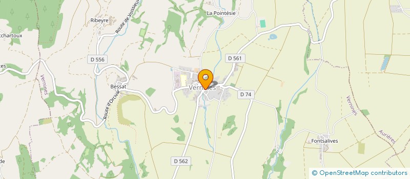 localisation de l'entreprise GAEC CROUZEIX à VERNINES