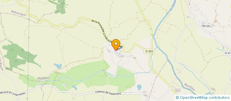 localisation de l'entreprise GAEC CROZES-DOMENGE à MONTLAUR