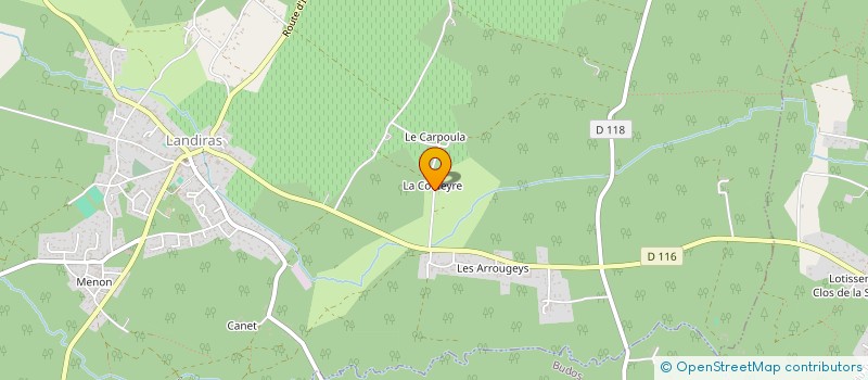 localisation de l'entreprise GAEC CULTIVATEURS DE SAVEURS  LANDIRAS