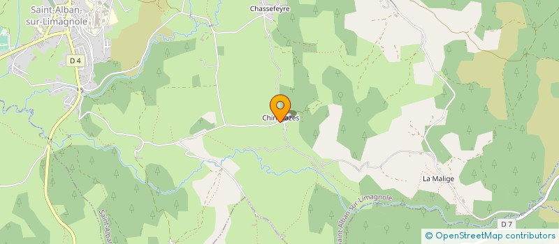 localisation de l'entreprise GAEC CUMINAL DE CHINCHAZES  SAINT-ALBAN-SUR-LIMAGNOLE