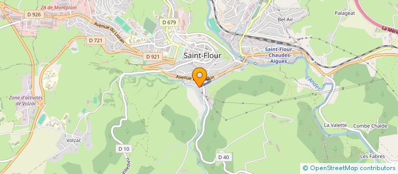 localisation de l'entreprise GAEC CUSSAC LA CHAUMETTE à SAINT FLOUR