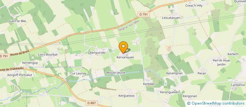 localisation de l'entreprise GAEC D 2 G à TELGRUC-SUR-MER