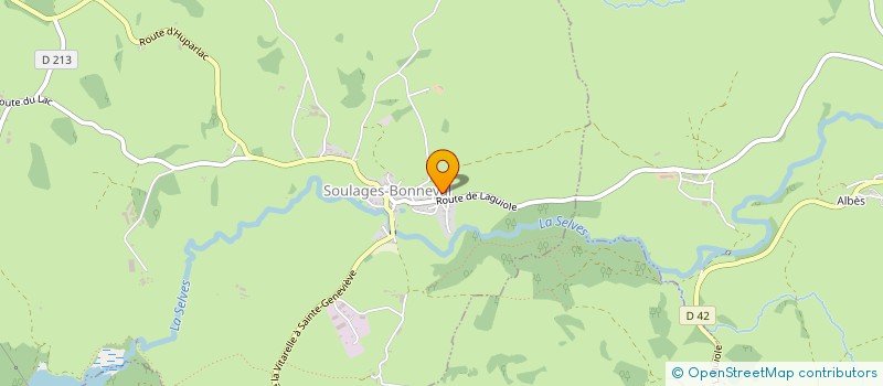 localisation de l'entreprise GAEC D ALBOUZE à ARGENCES EN AUBRAC