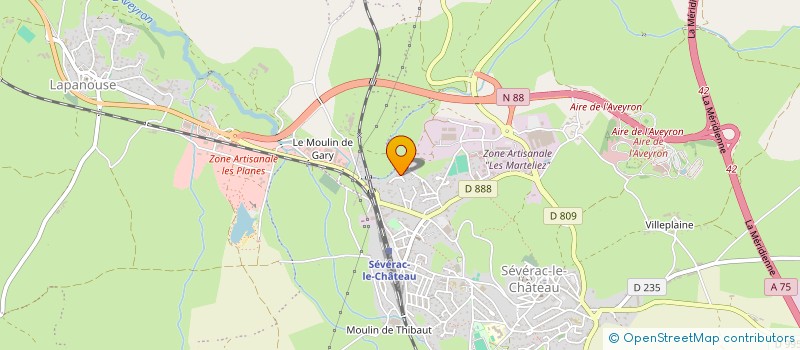 localisation de l'entreprise GAEC D'ALTES à SEVERAC D'AVEYRON