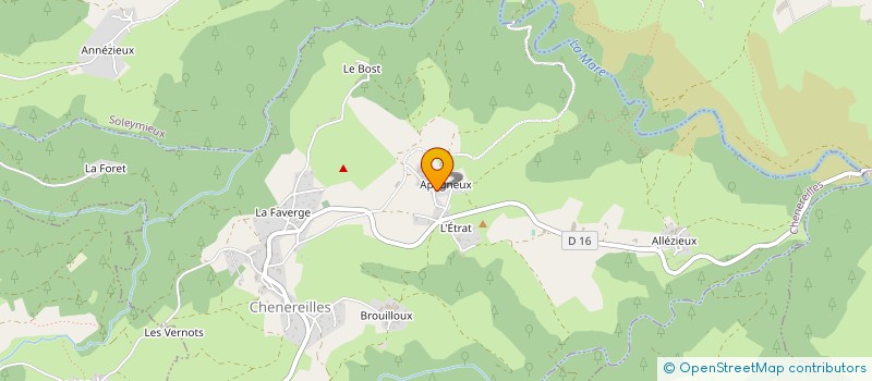 localisation de l'entreprise GAEC D APAGNEUX à CHENEREILLES