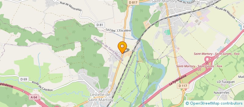 localisation de l'entreprise GAEC D'APAS à CASTILLON-DE-SAINT-MARTORY
