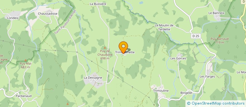 localisation de l'entreprise GAEC D'ARNET à SAINT PARDOUX D ARNET