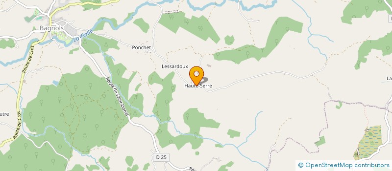 localisation de l'entreprise GAEC D AUBERT à CROS