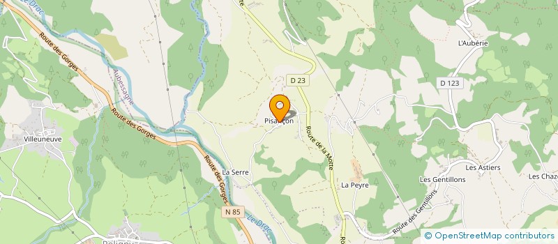 localisation de l'entreprise GAEC D'AUBILLAC  SAINT-BONNET-EN-CHAMPSAUR