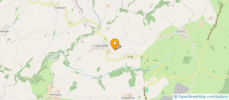 localisation de l'entreprise GAEC D'AURIFEUILLE à ARVIEU