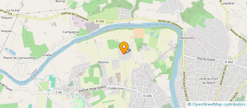 localisation de l'entreprise GAEC D AURIOLES à BIAS