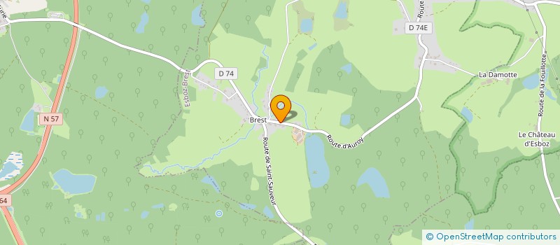 localisation de l'entreprise GAEC D'AUROY  ESBOZ-BREST