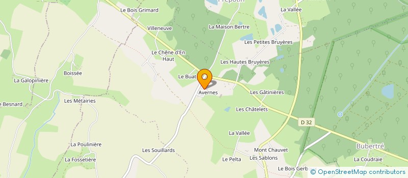 localisation de l'entreprise GAEC D'AVERNES à TOUROUVRE AU PERCHE