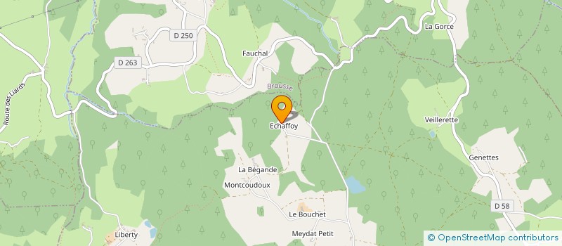 localisation de l'entreprise GAEC D'ECHAFFOY à CONDAT-LES-MONTBOISSIER
