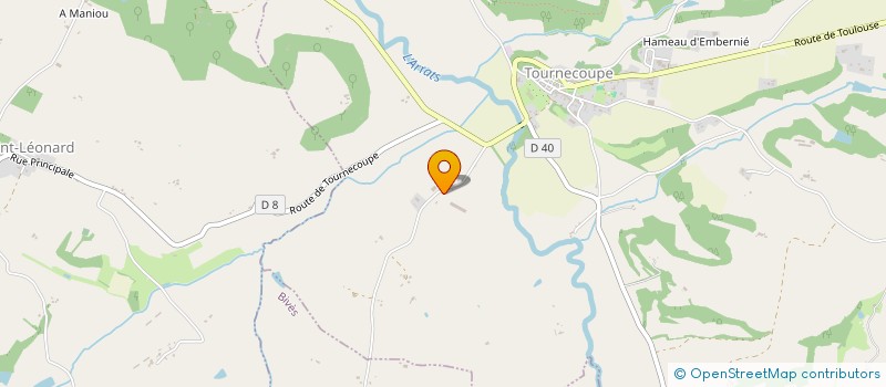 localisation de l'entreprise GAEC D'EMPEYROUTON  SAINT-LEONARD