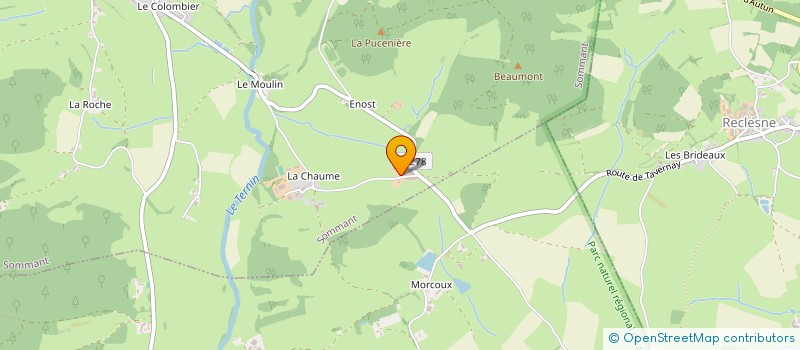 localisation de l'entreprise GAEC D'ENOST  SOMMANT