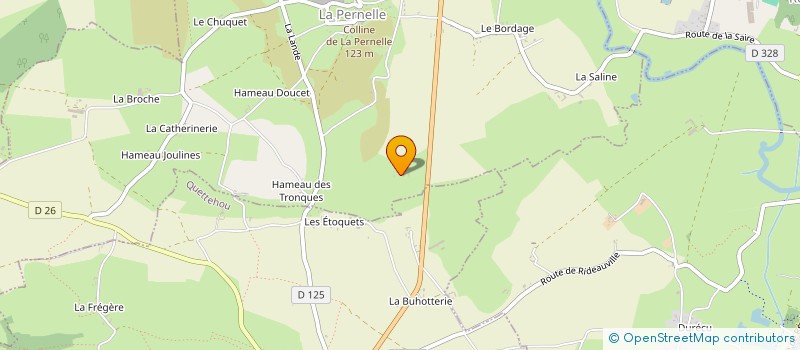 localisation de l'entreprise GAEC D'ESCARBOSVILLE  LA PERNELLE