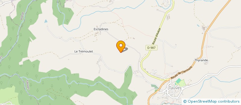 localisation de l'entreprise GAEC D'ESCLADINES à TAUVES
