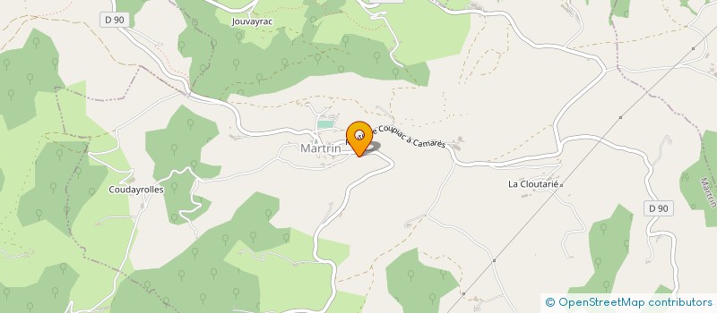 localisation de l'entreprise GAEC D'ESPLAS DE COUPIAC  COUPIAC