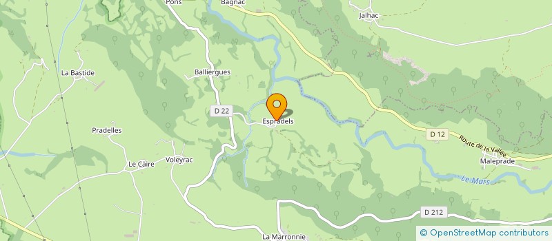 localisation de l'entreprise GAEC D ESPRADELS à ANGLARDS-DE-SALERS
